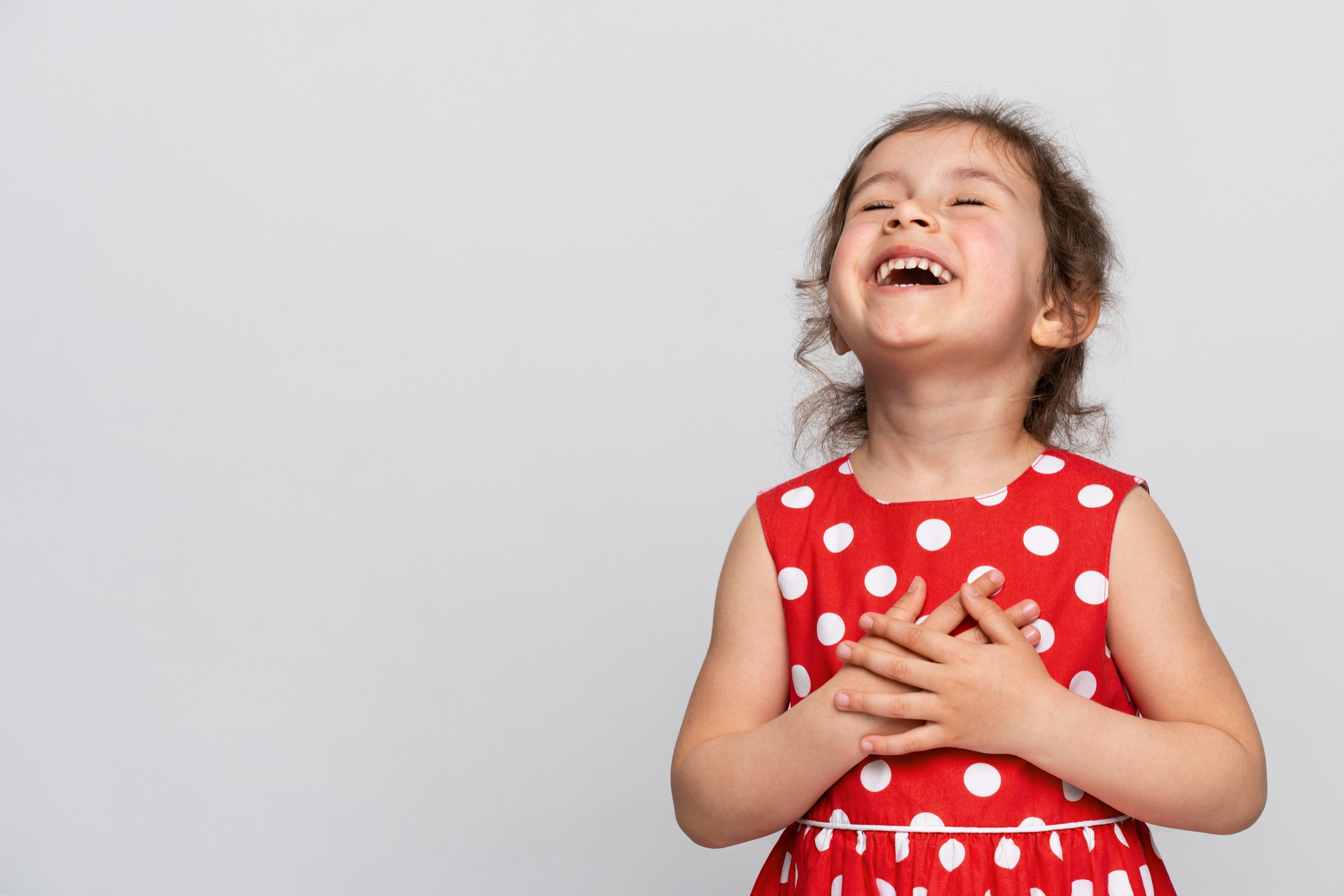 Happy kids smiling